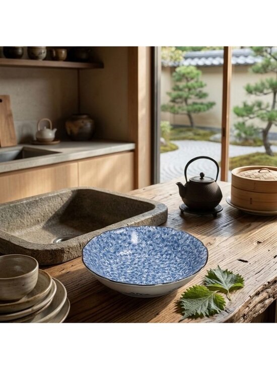 Takahashi Other - Vintage Takahashi Japanese Porcelain Plate With Blue Floral, Made in Japan
